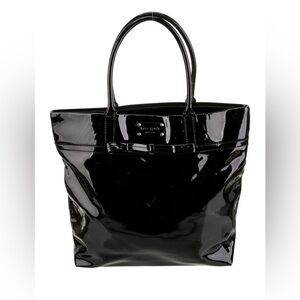 EUC Kate Spade New York Black Patent Leather Tote